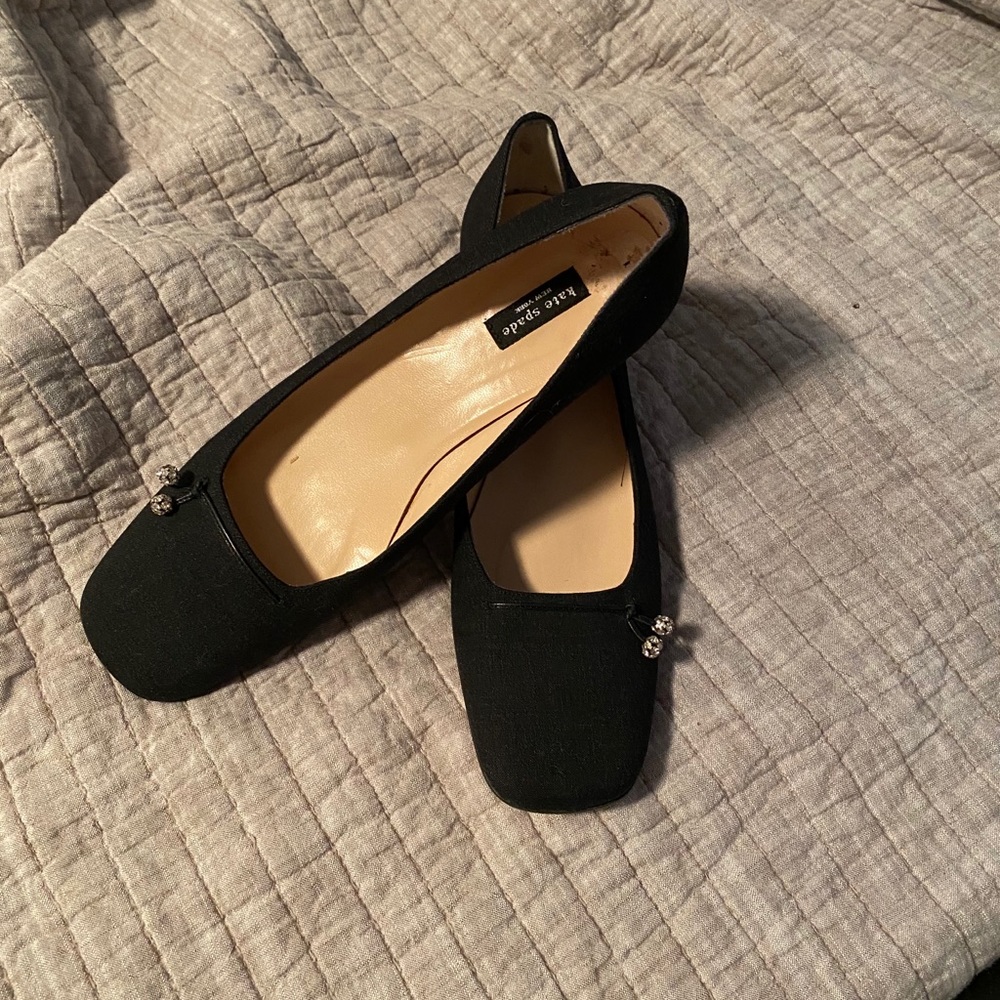 Kate Spade linen pumps older style